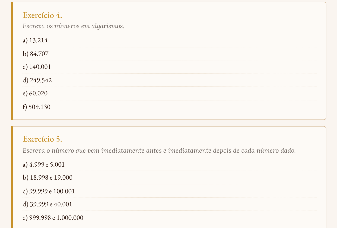 Gabarito do 1º semestre com as respostas na mesma numeração da apostila